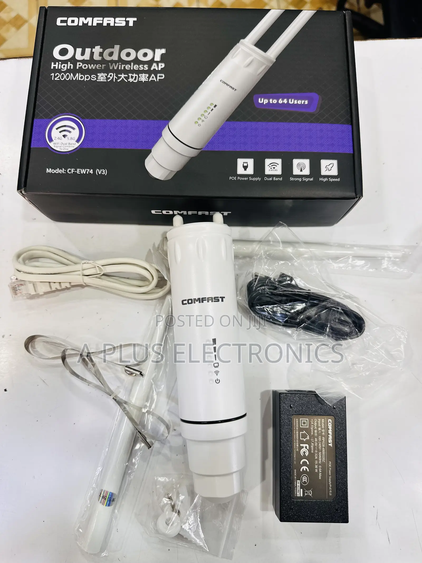 Comfast Wifi Extender (Upto 800m Range) – Powerful Long Range Booster