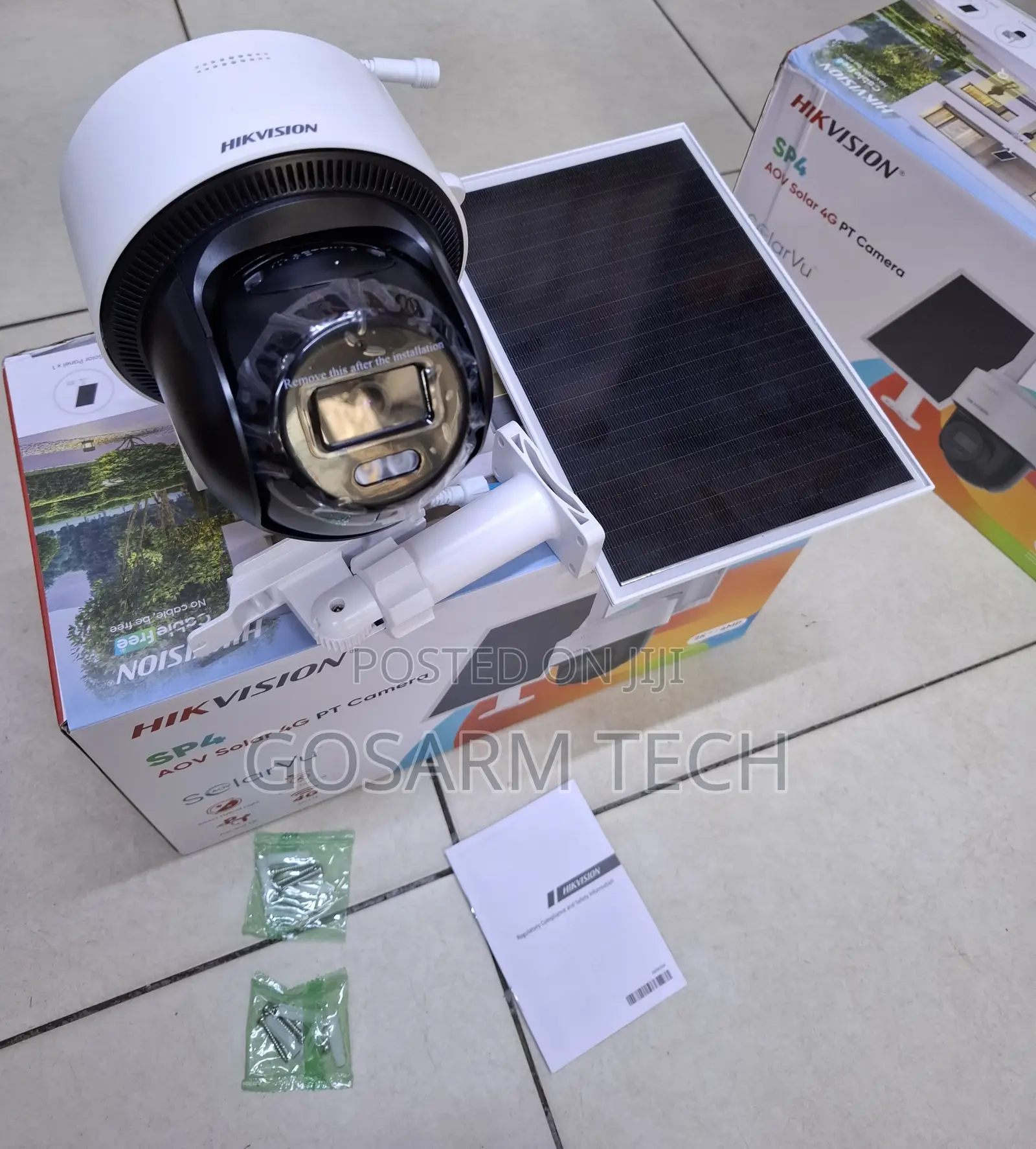 Hikvision SP4 4MP 4G LTE Solar Security Camera With Pan and Tilt