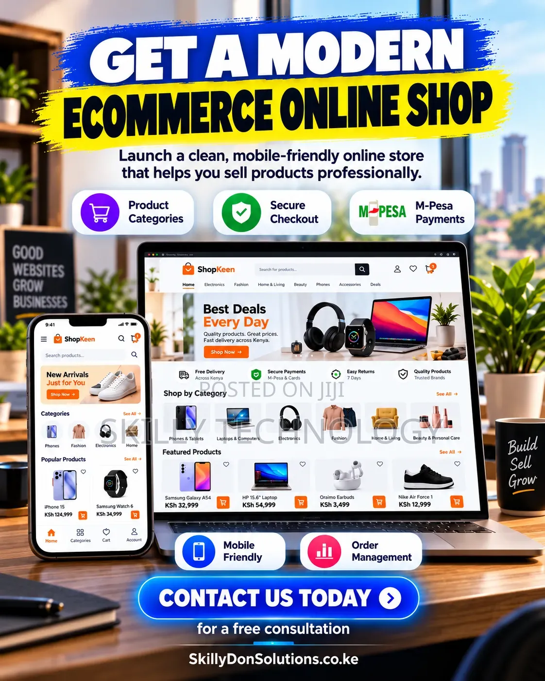 Get a Modern Ecommerce Online Shop Business
