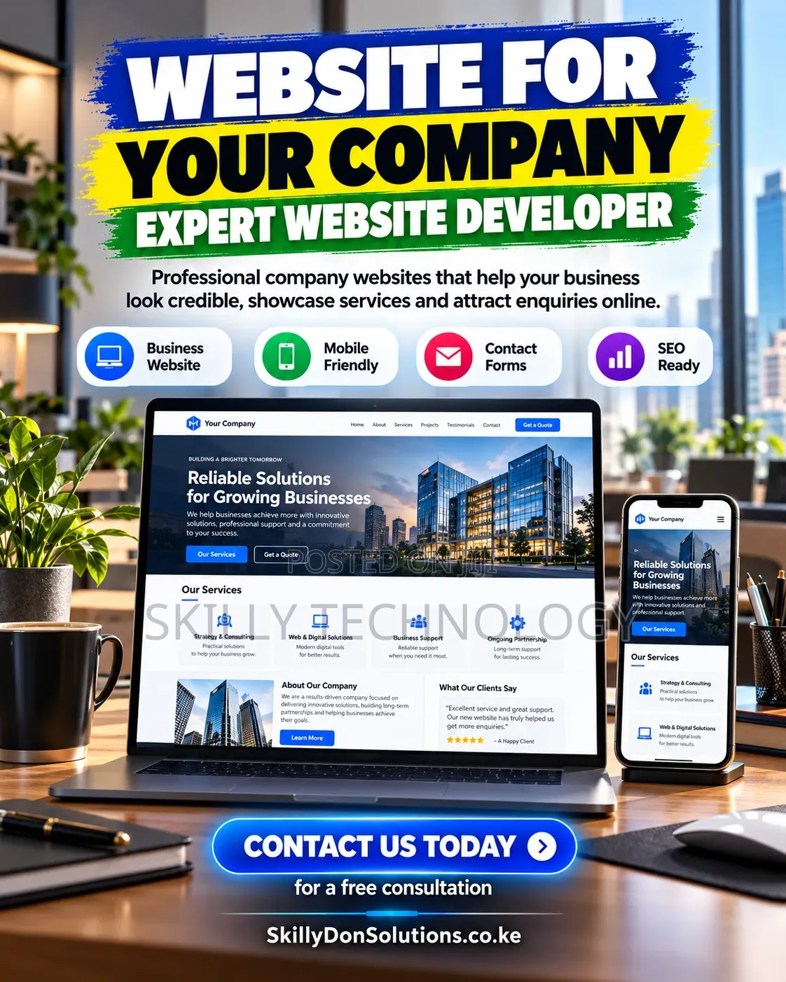 Website for Your Company – Expert Website Developer Kenya