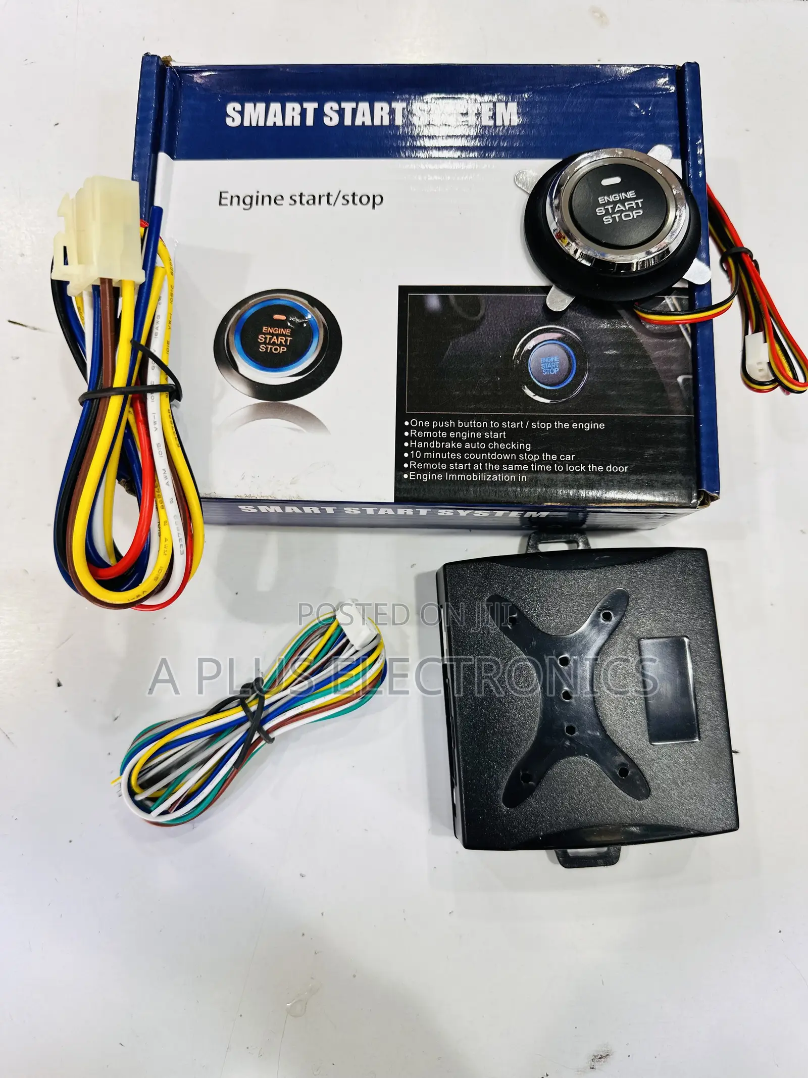 Smart Start Stop Keyless Car Kit – Push Button Engine Start System