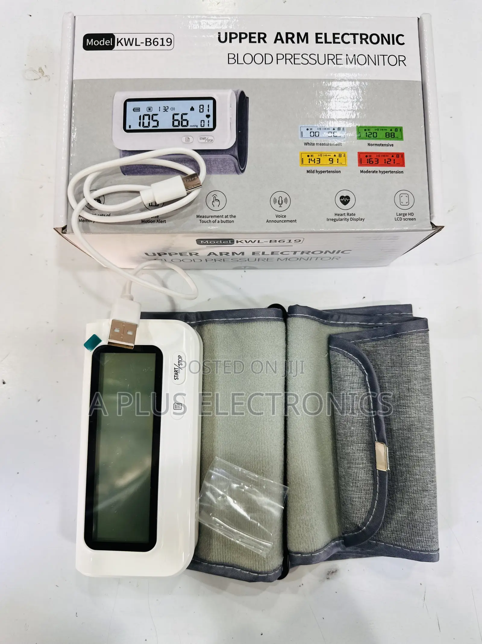 Blood Pressure Monitor B619 – Digital Automatic BP Machine