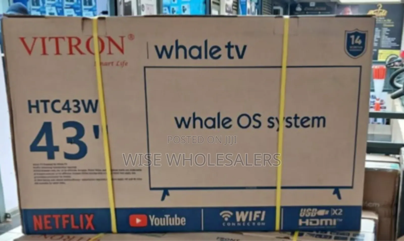 Vitron 43 Inch Whale Smart TV (HTC43W) Whale OS System.
