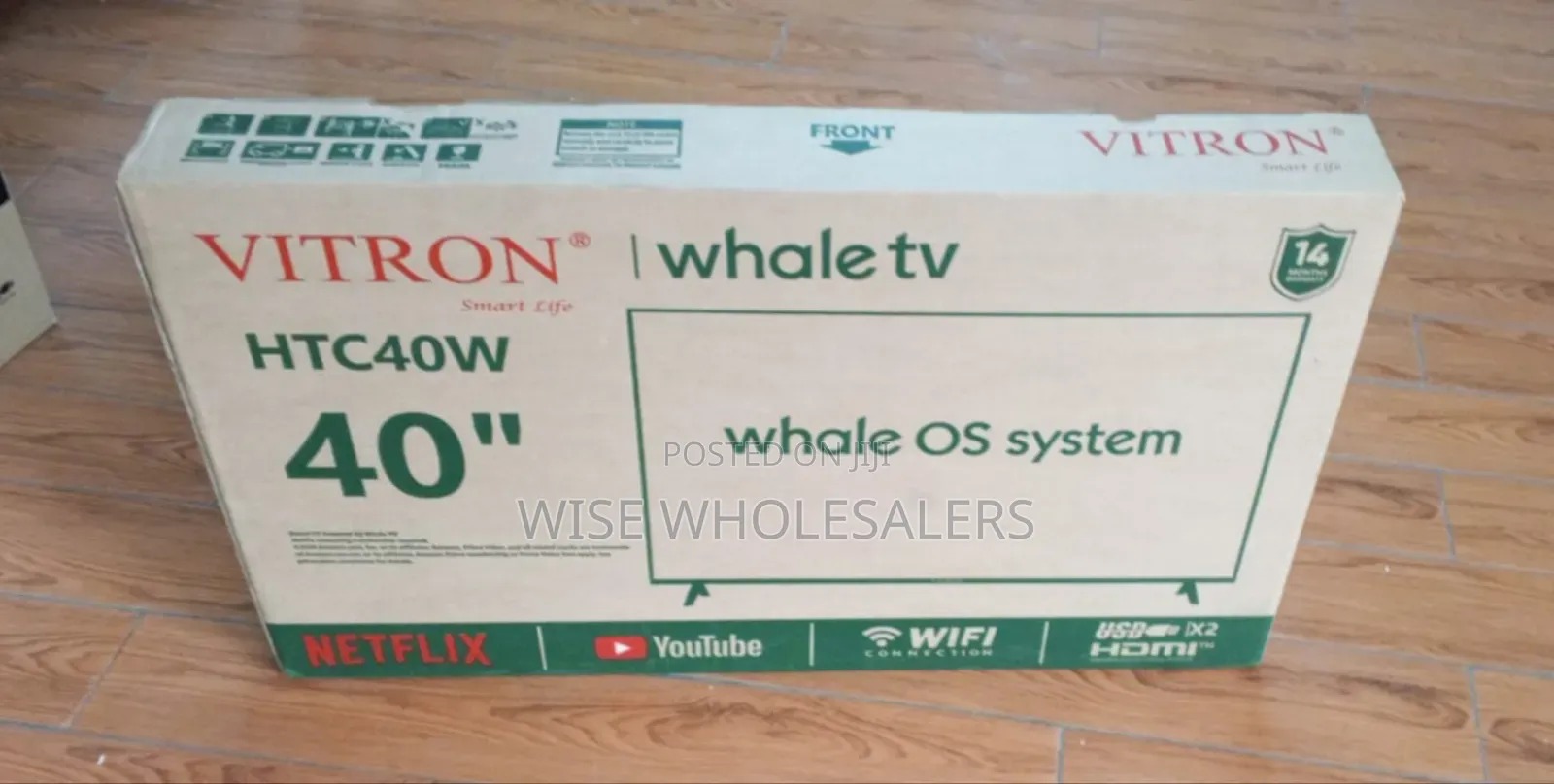 Vitron 40" Smart Whale TV (Model: HTC40W).