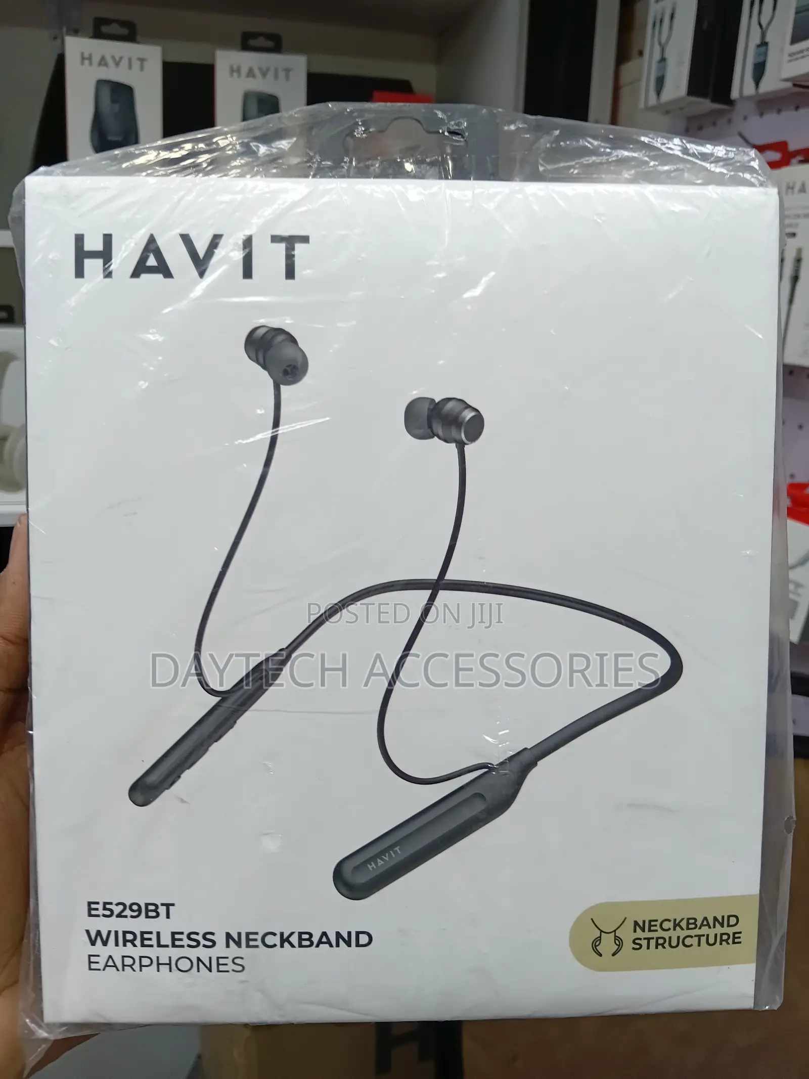 Havit E529BT Wireless Neckband Earphones - Black