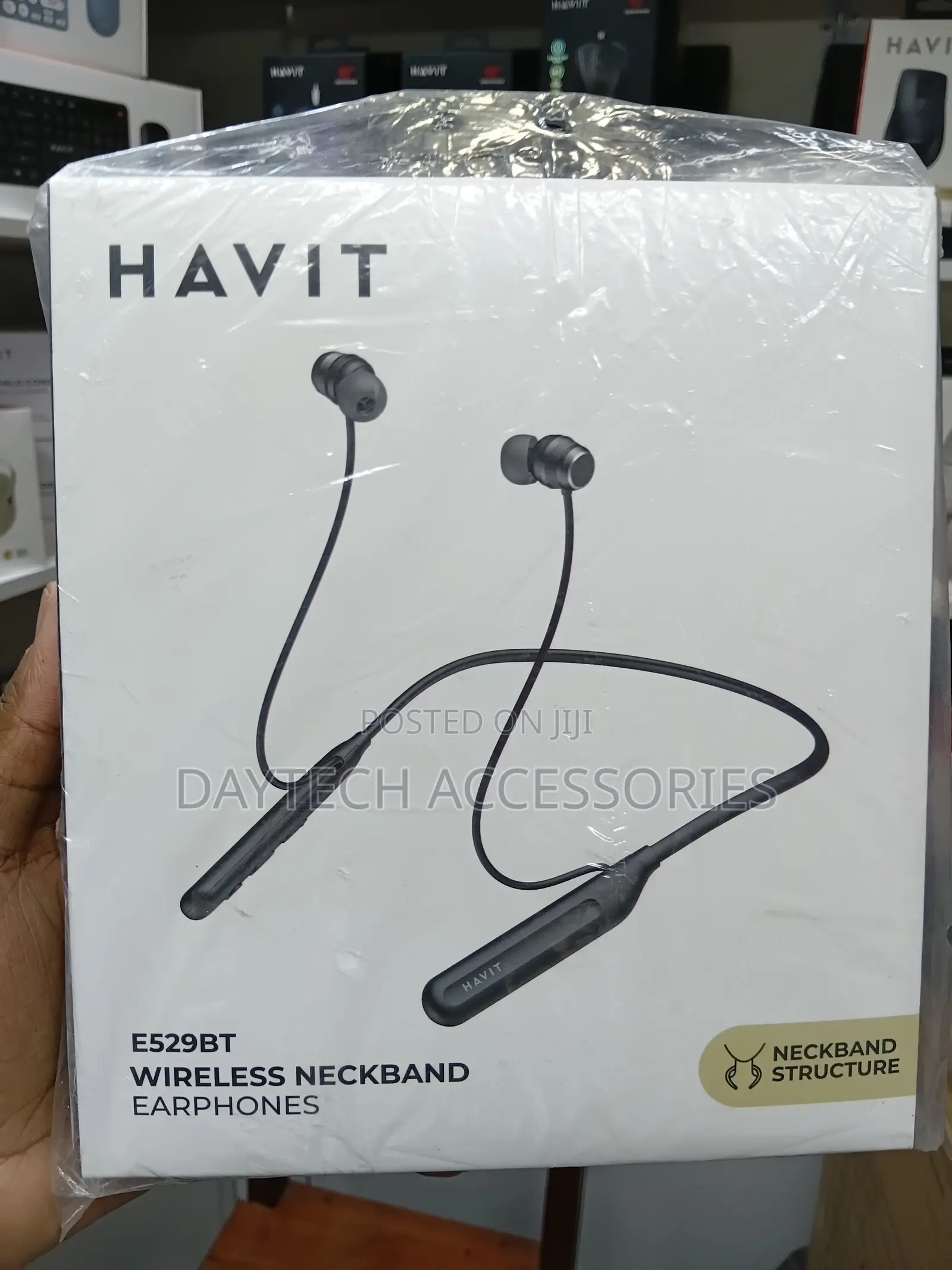 Havit E529BT Wireless Neckband Earphones - Black
