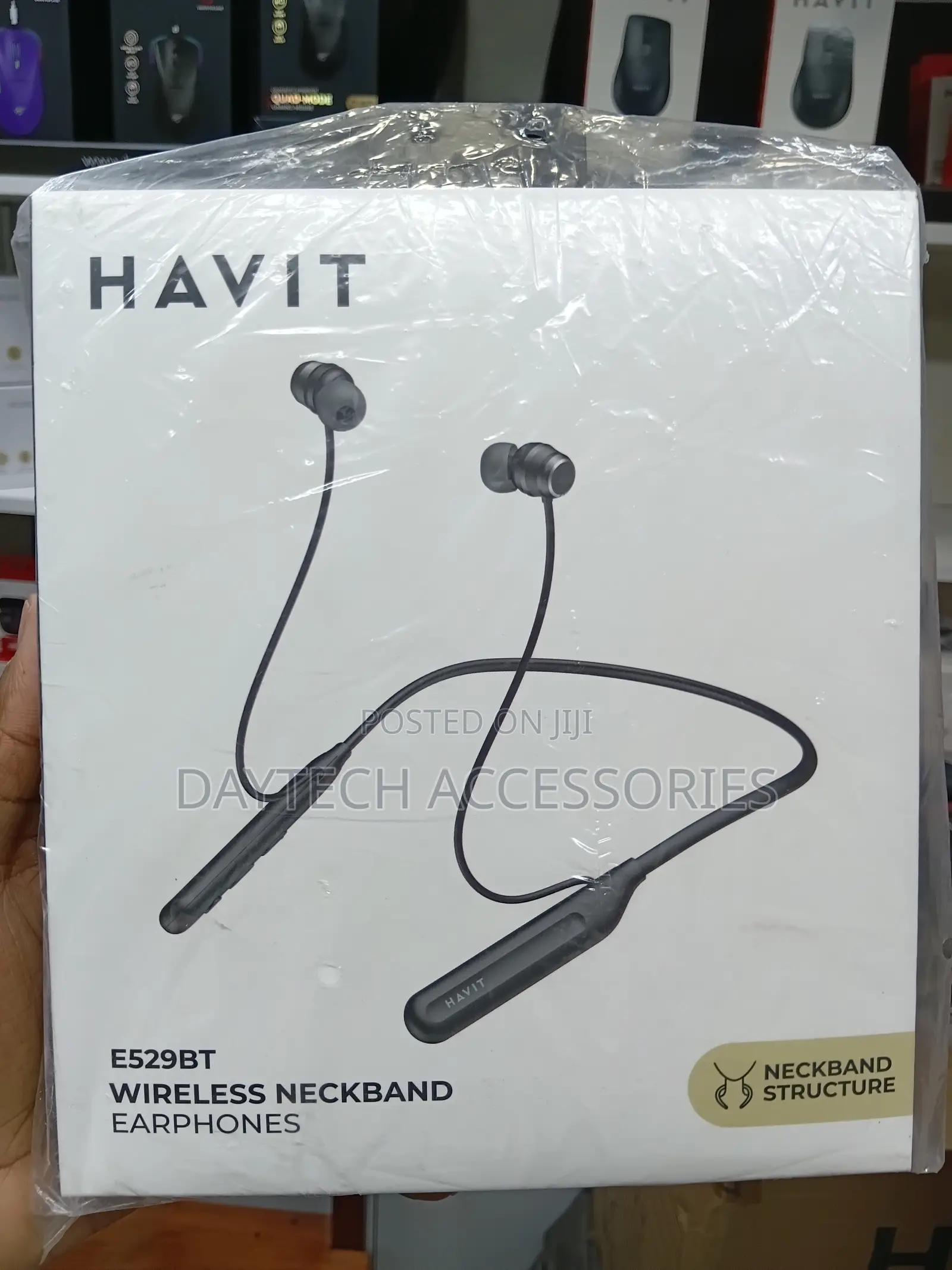Havit E529BT Wireless Neckband Earphones - Black