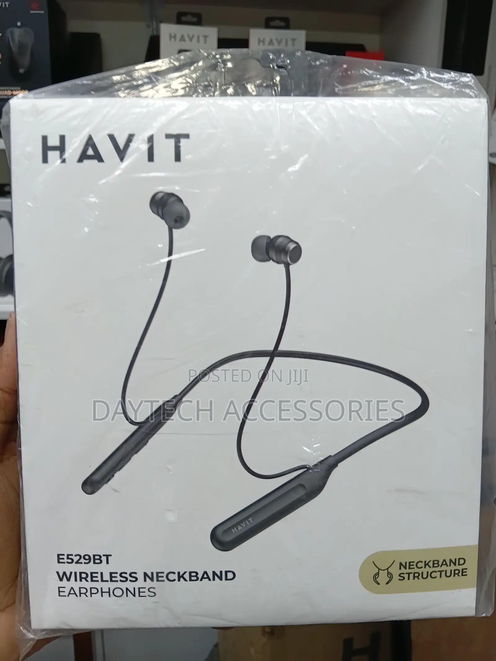 Havit E529BT Wireless Neckband Earphones - Black
