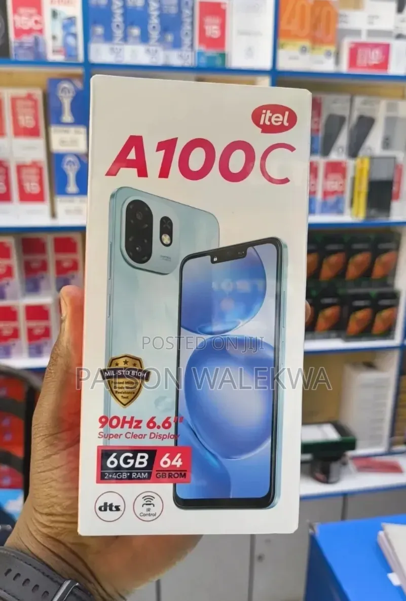 New Itel A100C 64 GB Black