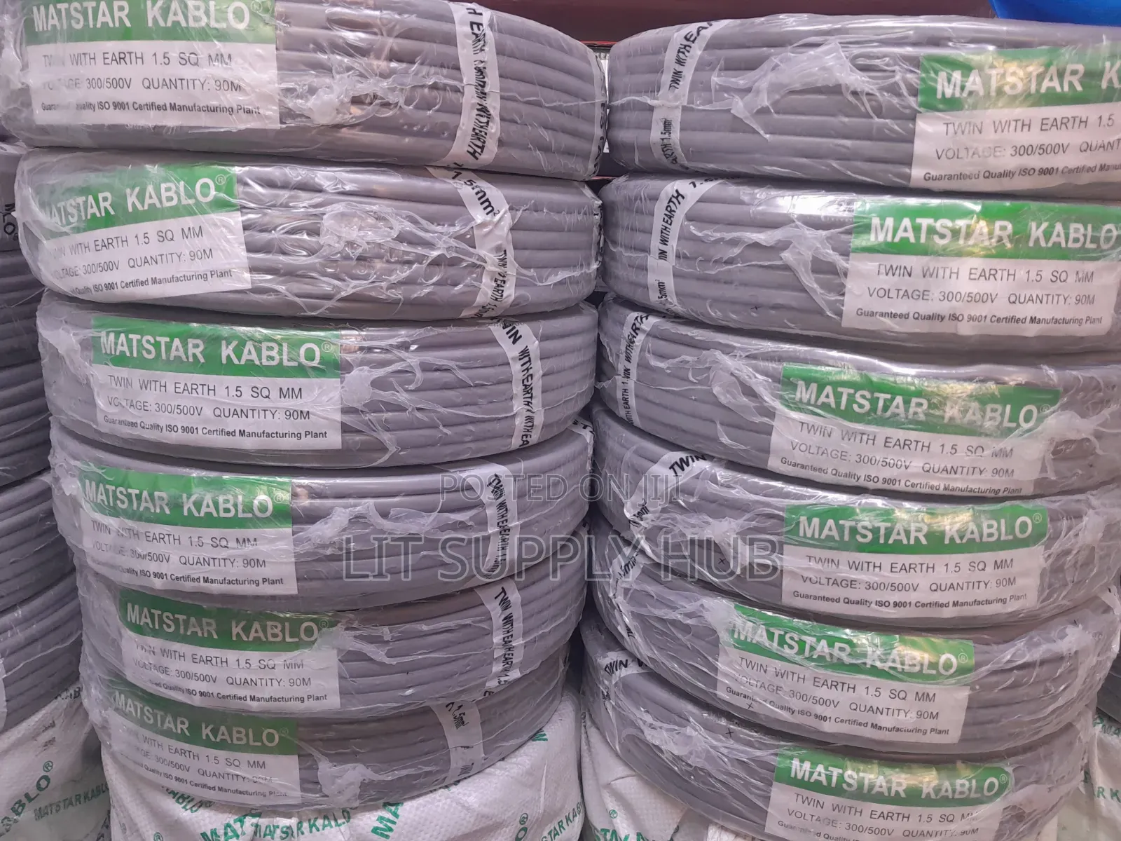 1.5mm Twin With Earth Cable Matstar Brand 90 Meters, Mt01
