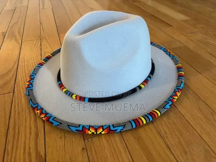 Beaded Fedora Hats.