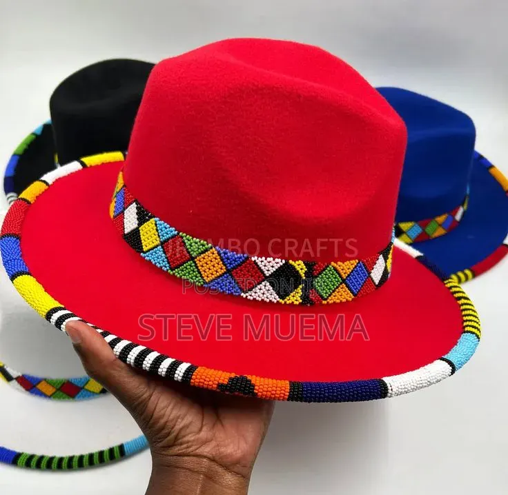 Beaded Fedora Hats.