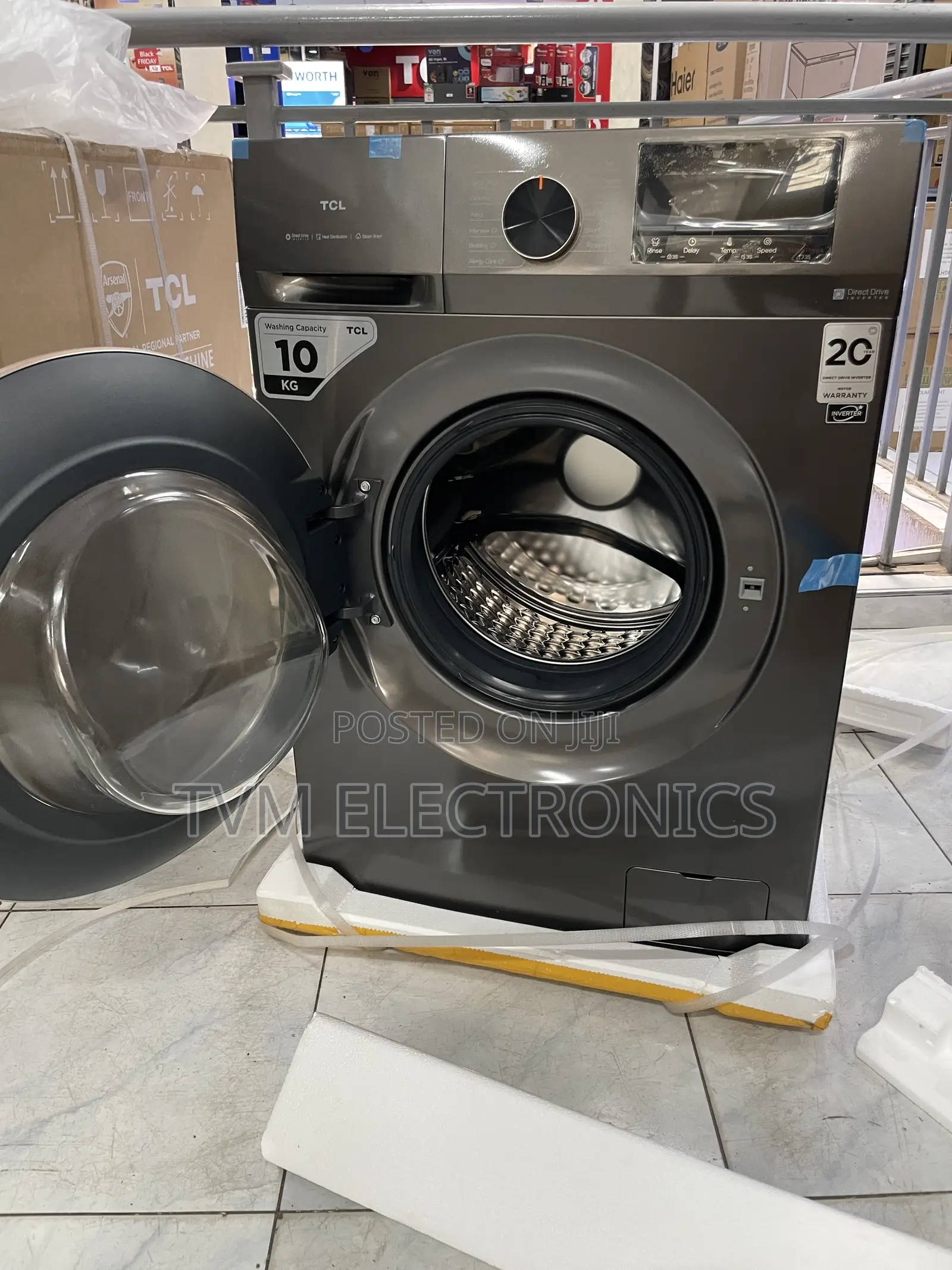 TCL P2110FLG 10kg Wash & Spin Front Load Washing Machine