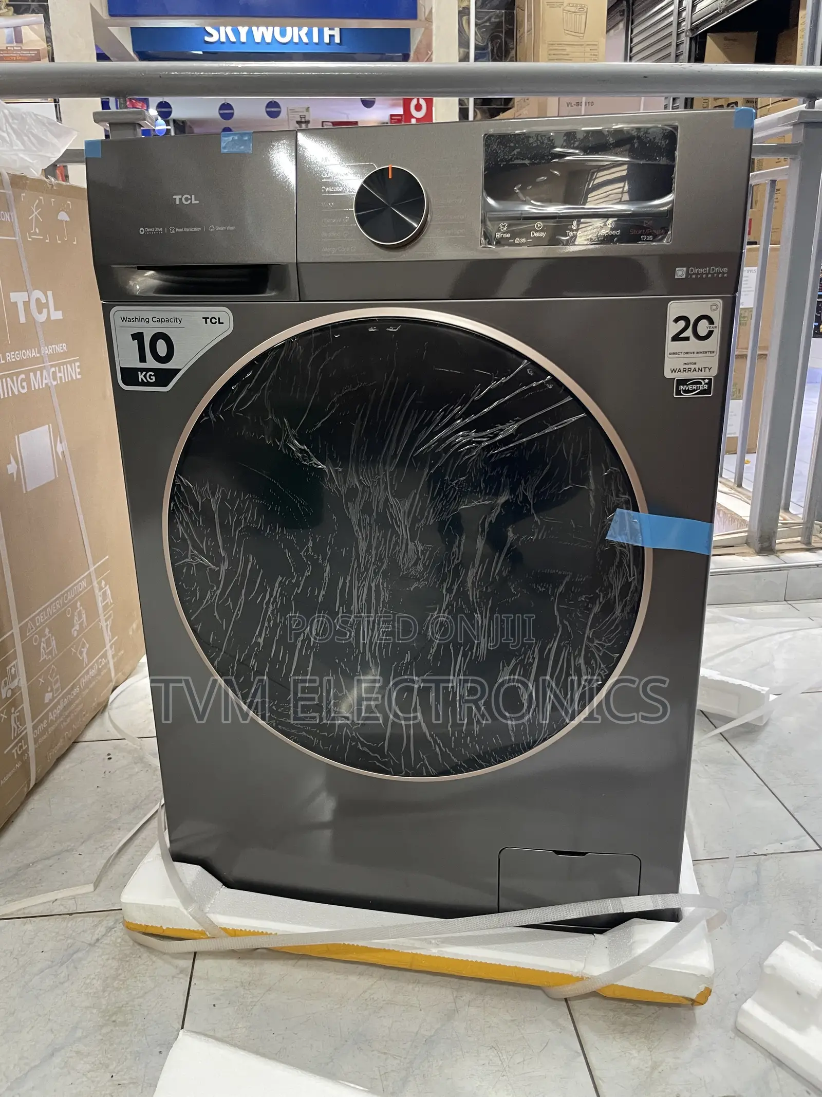 TCL P2110FLG 10kg Wash & Spin Front Load Washing Machine