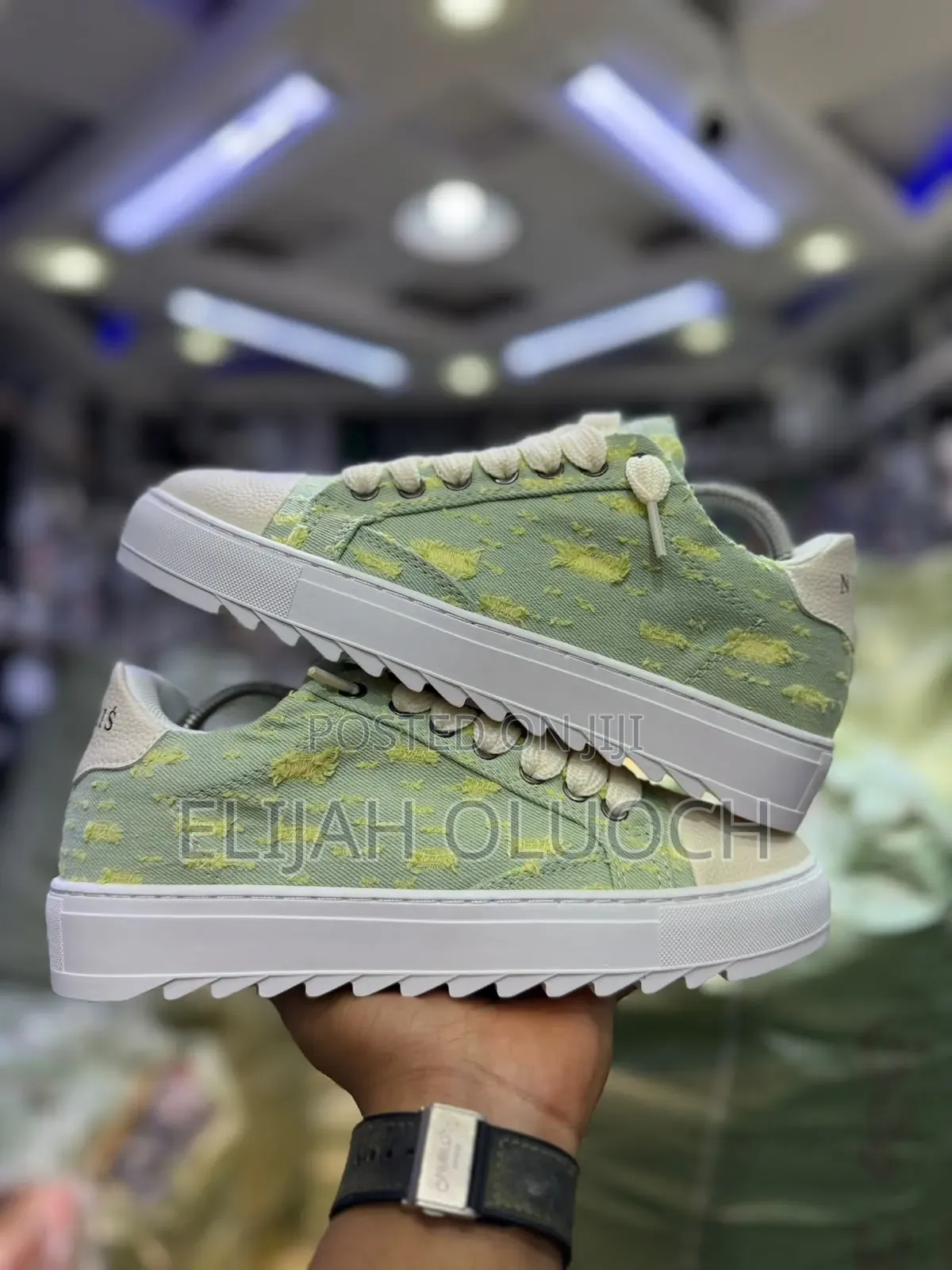 Numeris. Atelier Low “Chalk Green Olive Quality Leather