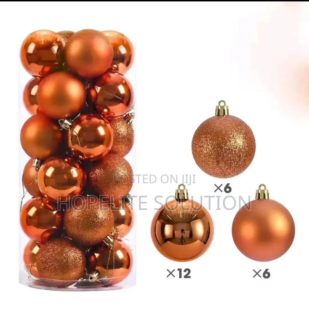 Big Xmas Decor. Balls 24pcs
