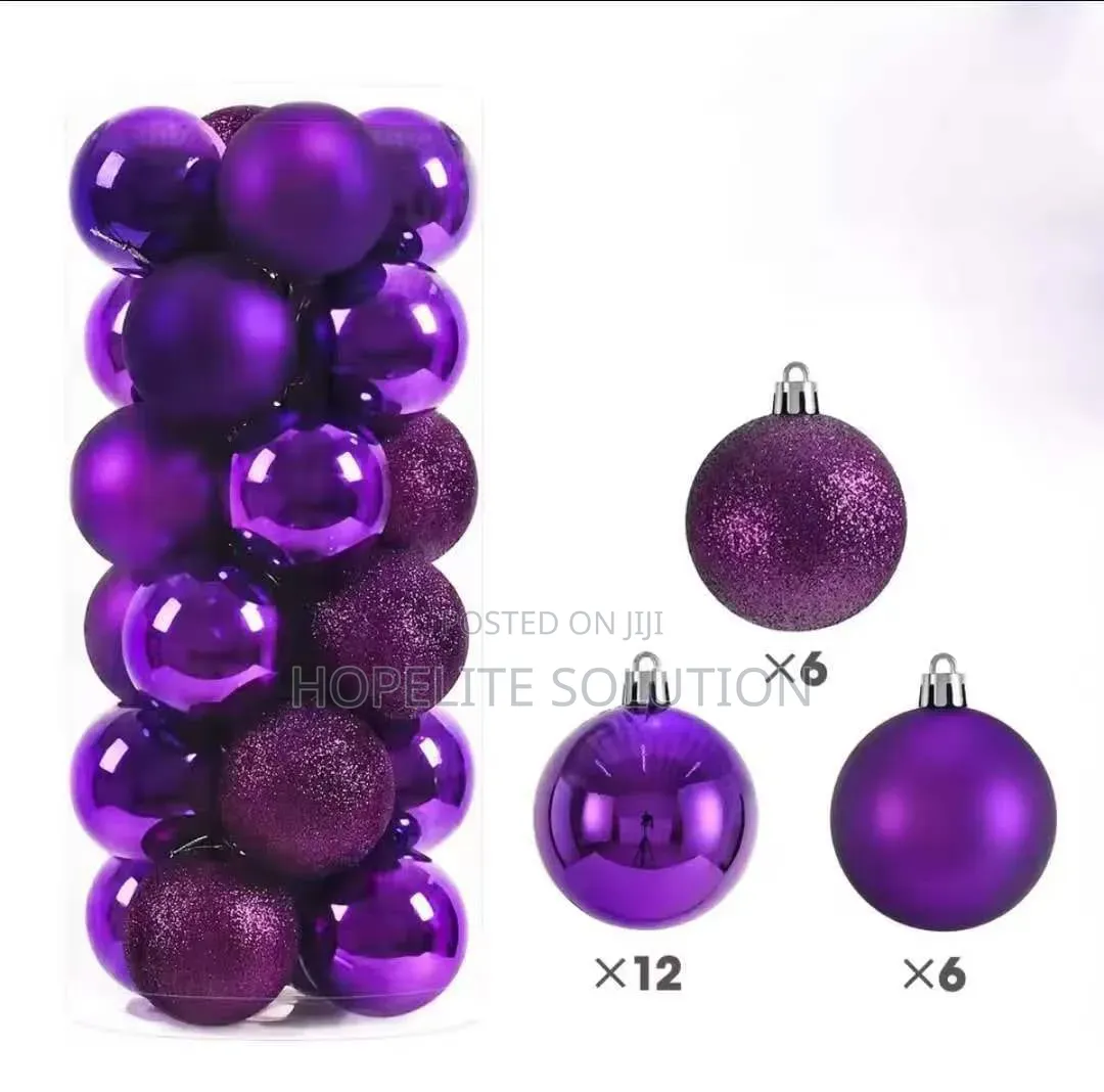 Big Xmas Decor. Balls 24pcs