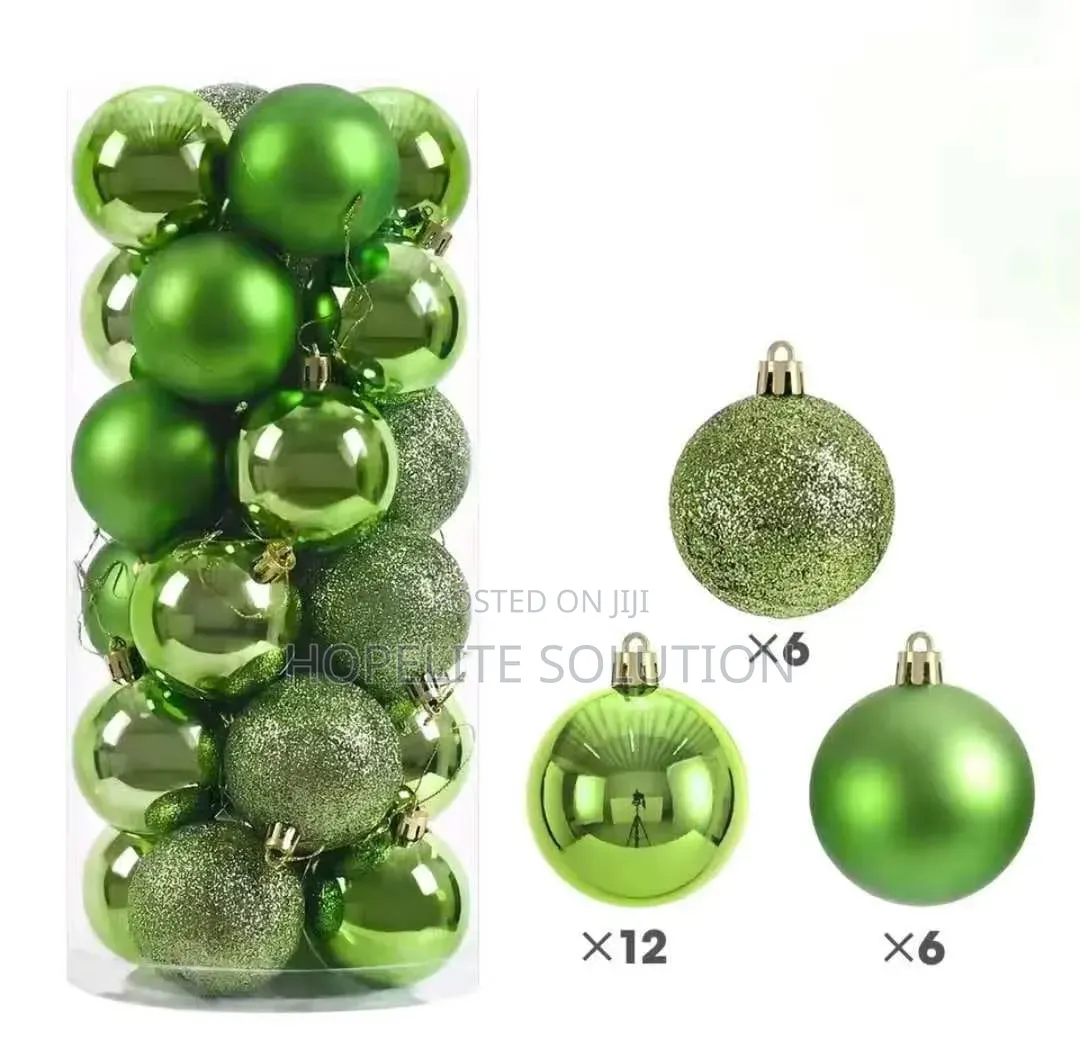 Big Xmas Decor. Balls 24pcs