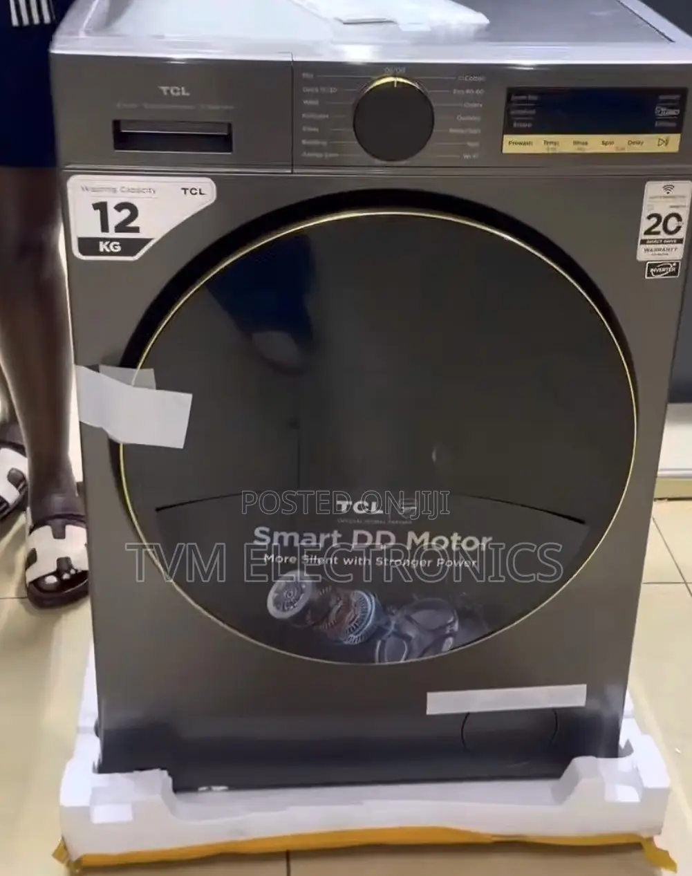 TCL C312FLG 12KG Front Load Washing Machine With Wi-Fi