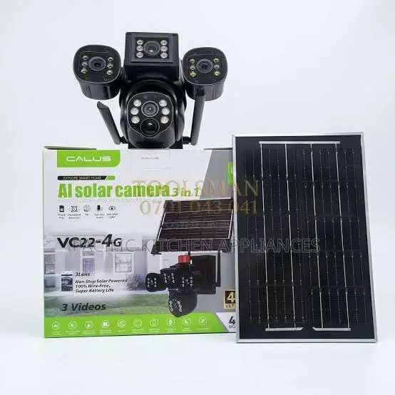 Calus VC 22-4g 4K AI Solar Camera 3 in 1 Surveillance System