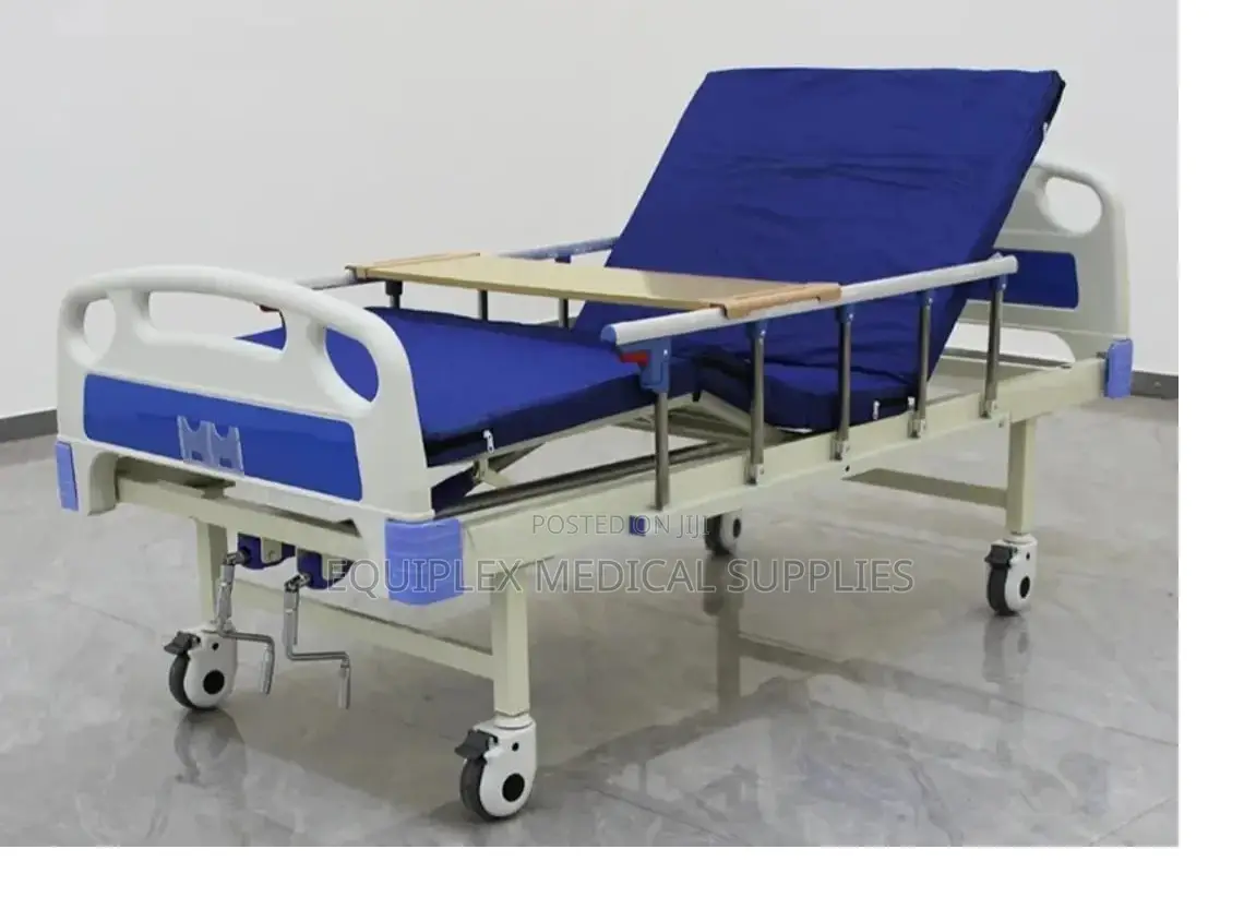 Recommended Homecare Double Crank Bed With Matress and Feeding Table
