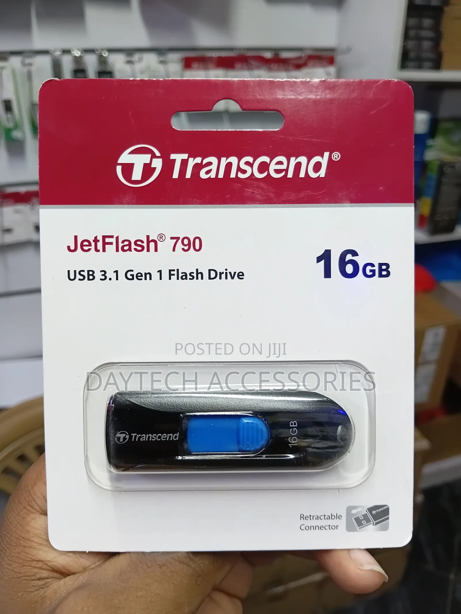 Transcend 16GB Jet Flash 790 USB 3.0 Flash Drive (TS16GJF790K)