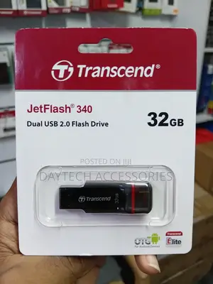 Transcend JetFlash 340 32GB Dual USB 2.0 Flash Drive