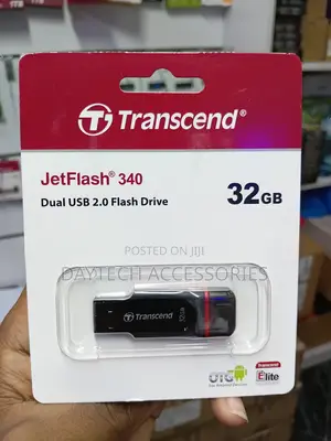 The Transcend JetFlash 340 USB 2.0 OTG Flash Drive