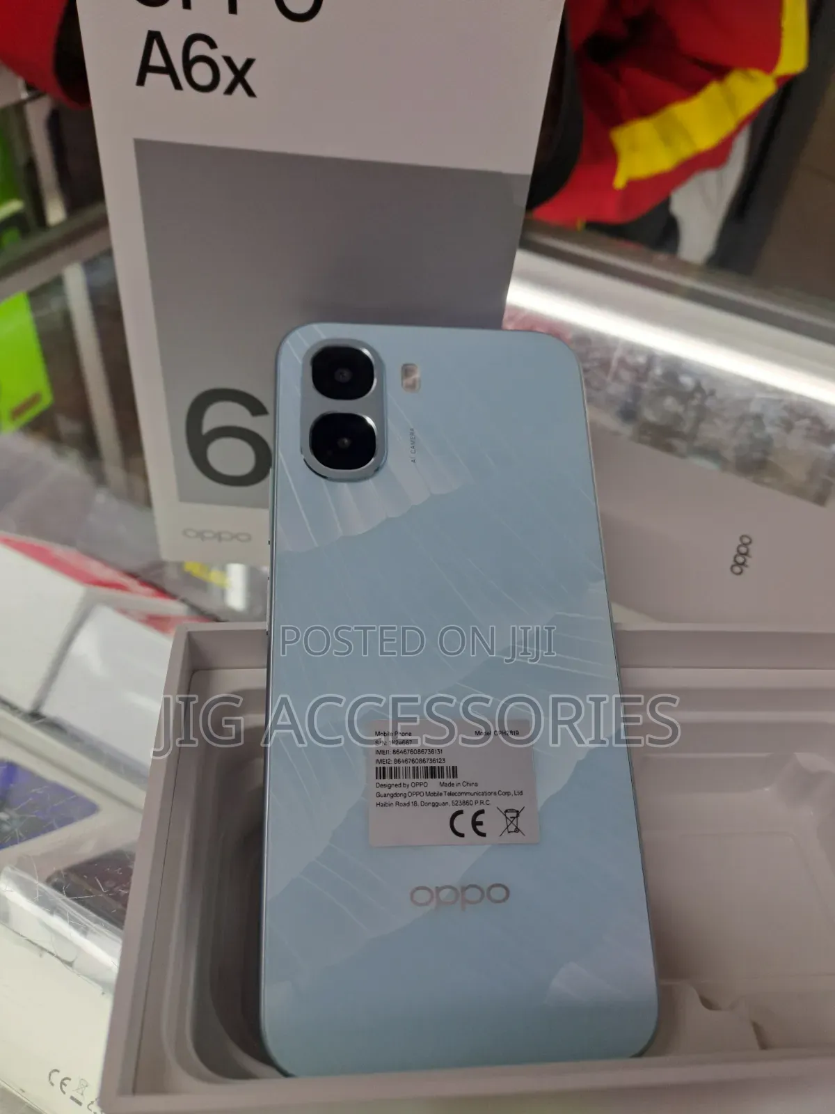 New Oppo A6x 128 GB Blue
