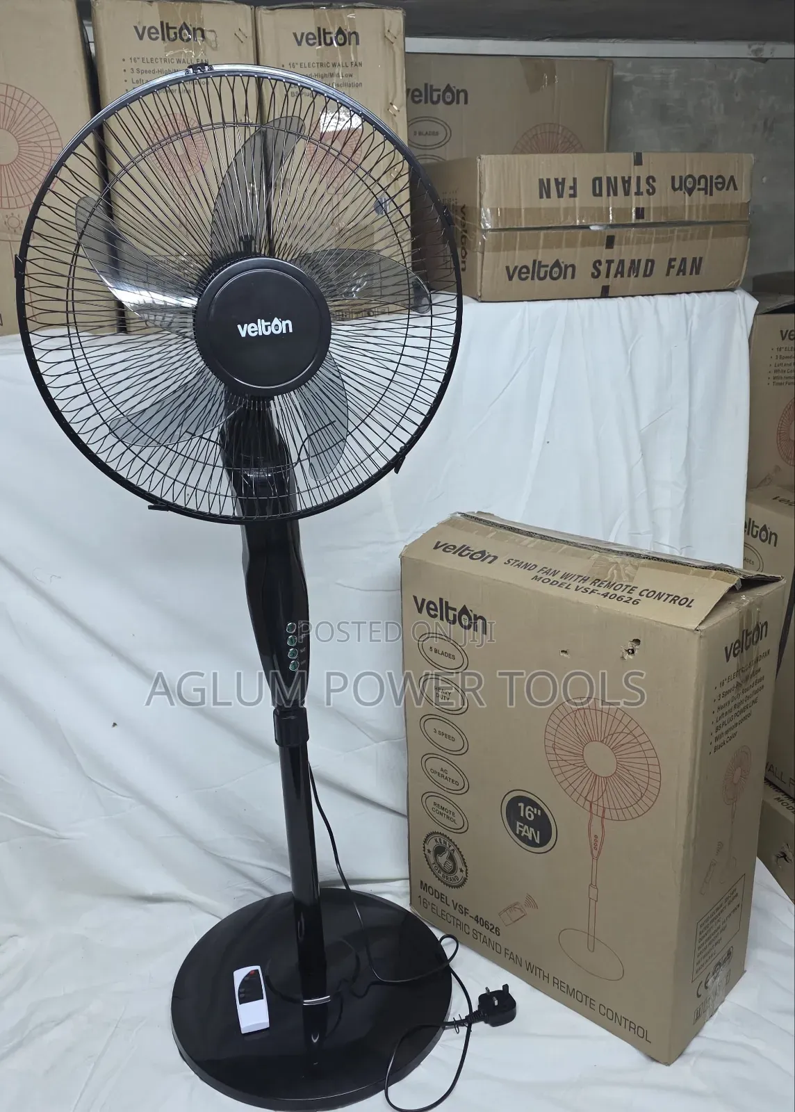 Velton Stand Fan With Remote Control