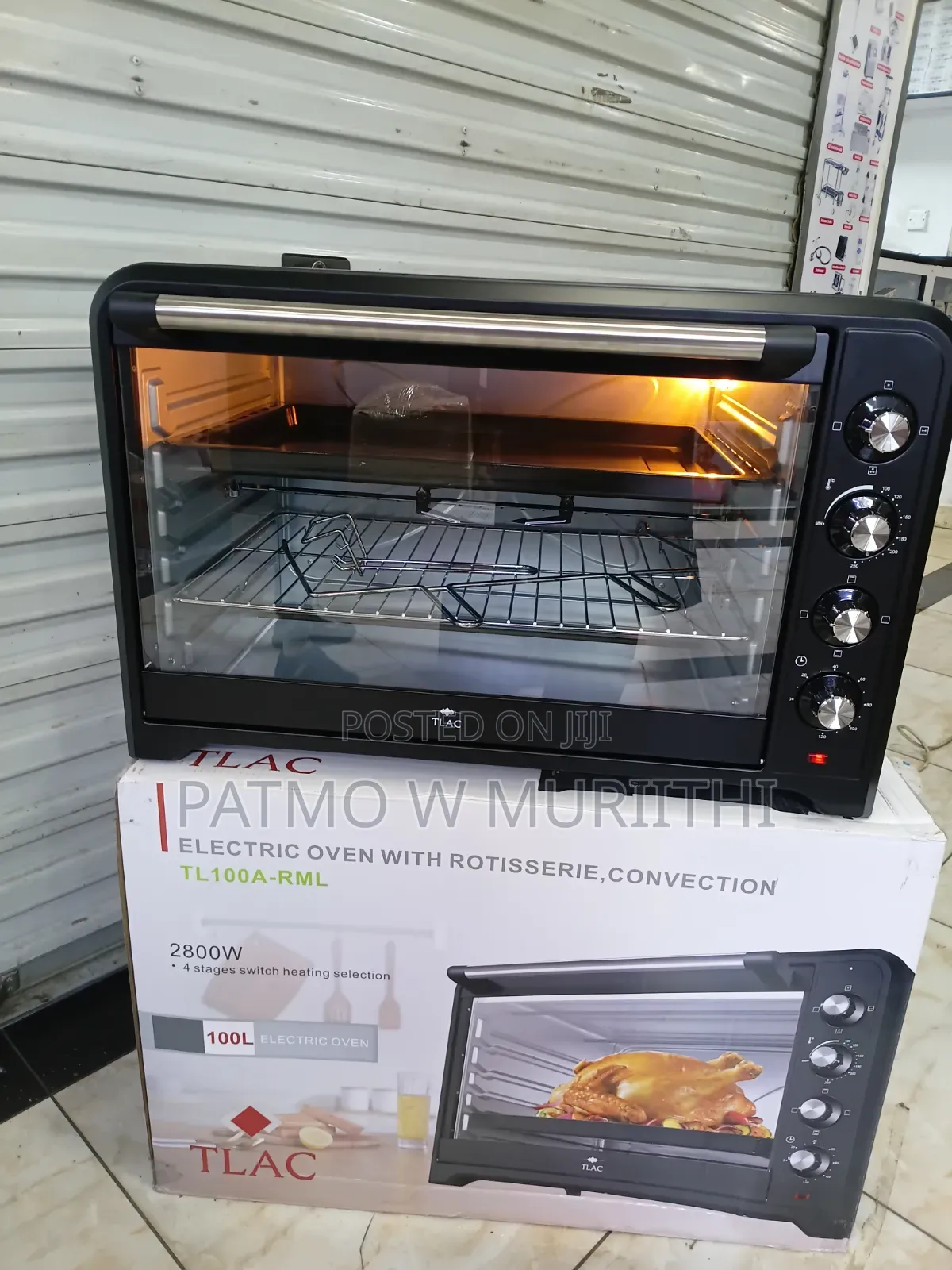 TLAC 100L Oven Electric Oven With Rotisserie, Convection