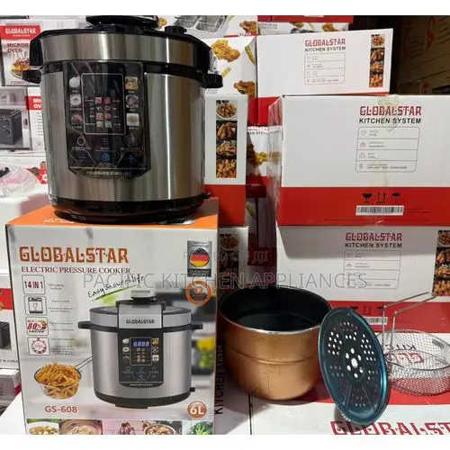 Globalstar GS-608 Electric Pressure Cooker – 6 Litres.