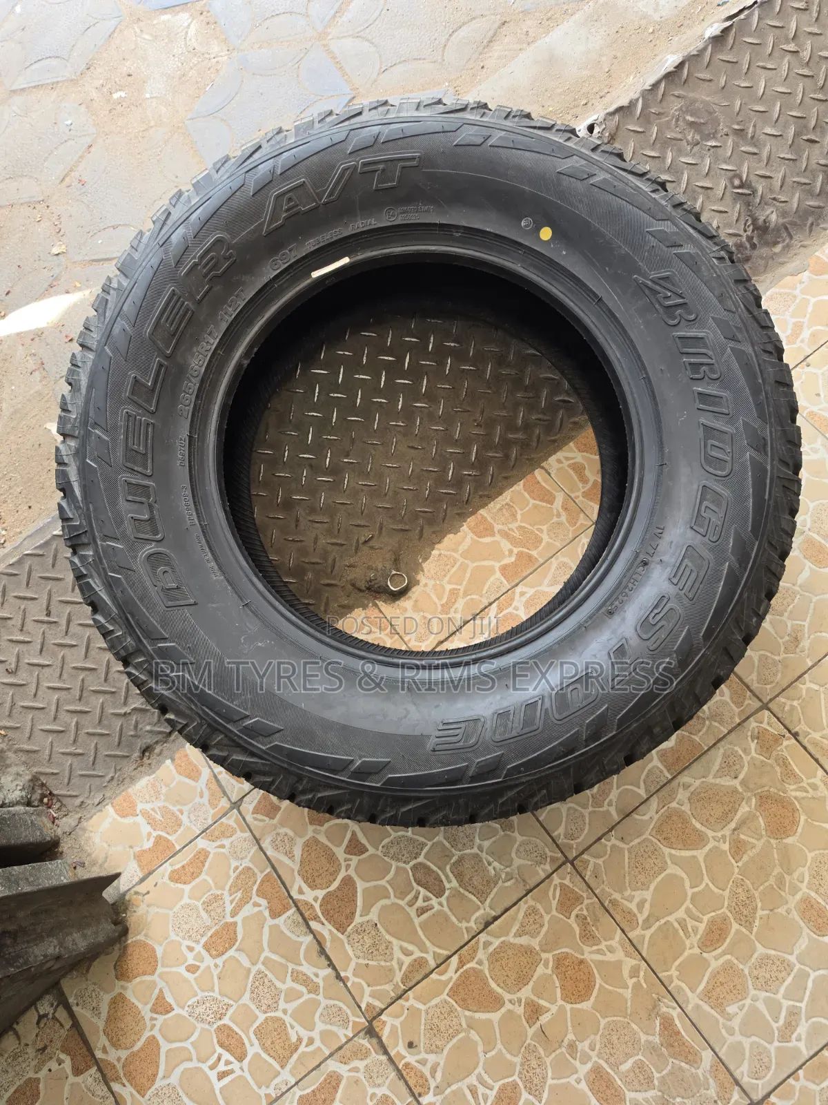265 /65 R17 Bridgestone Tires (All Terrain) Thailand.