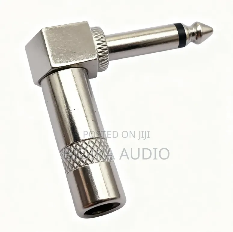 Right Angle 6.35 Mm Jack Plug Stereo Mono Male Audio Connector