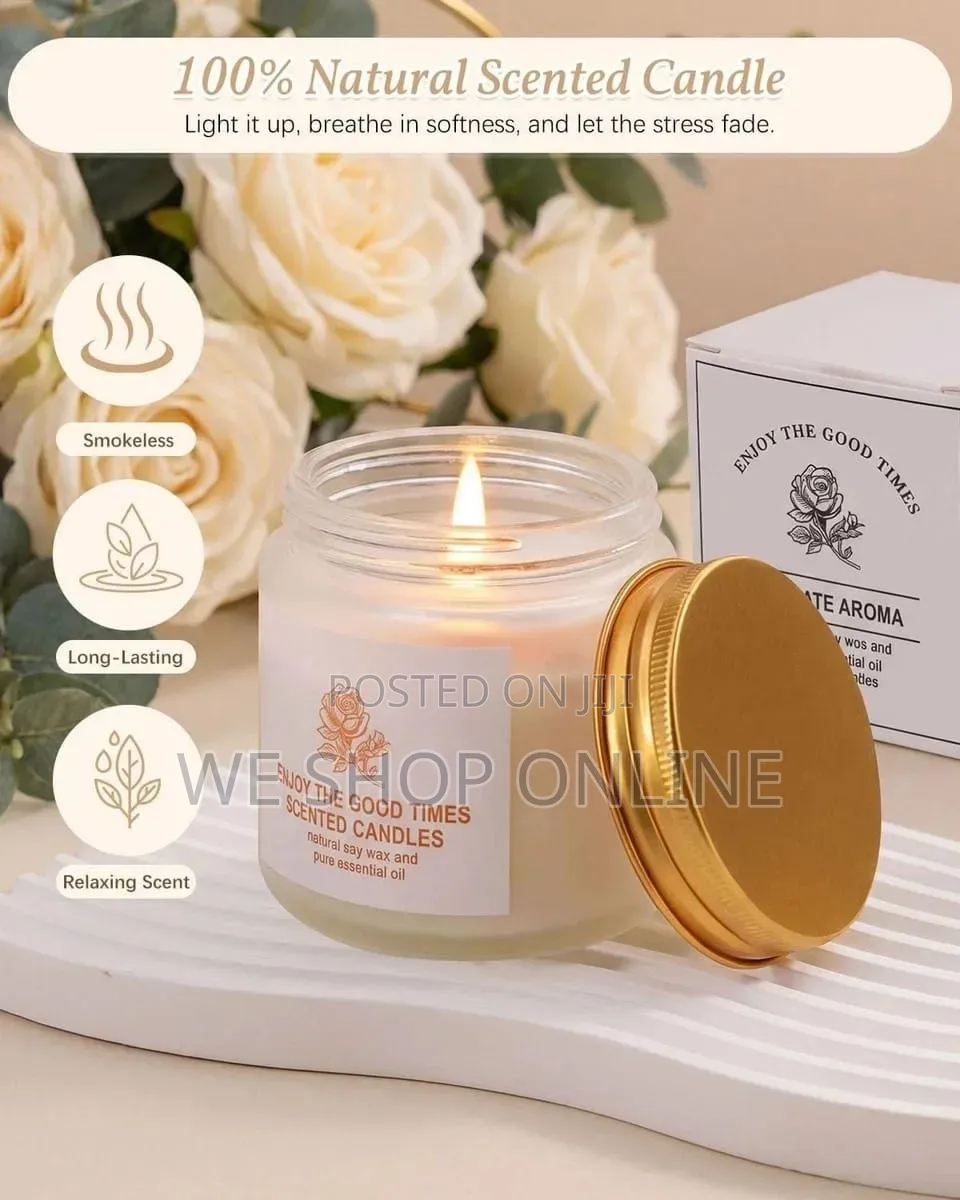 100G Frosted Glass Cup Scented Candle