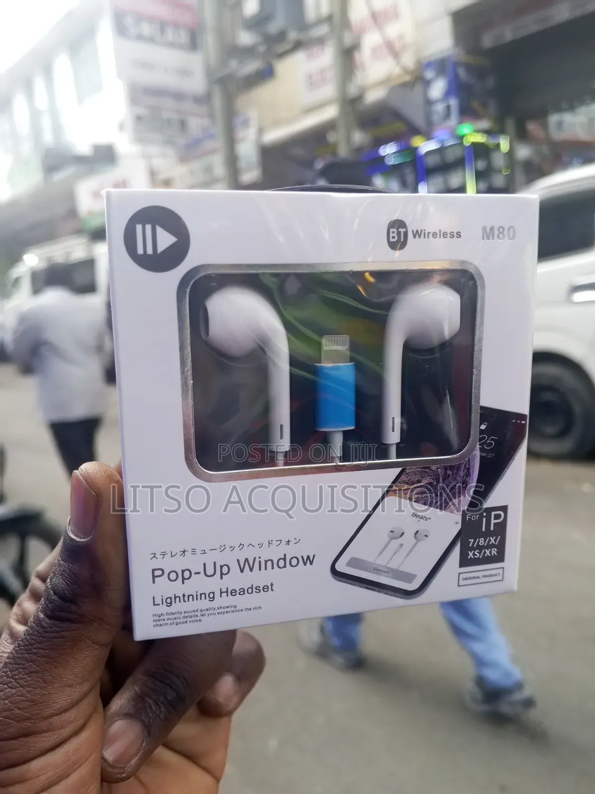 Wired Lightning Earphones for iPhone 7/8/X/11– Pop-Up Window Headset