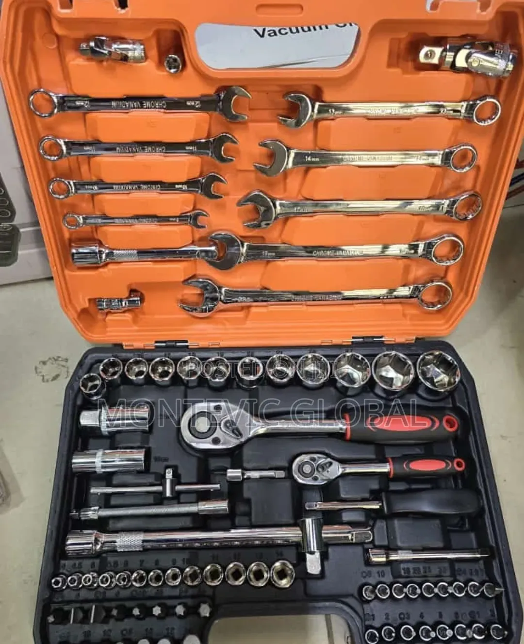 Chrome Hardware Spanner Set With 82pcs