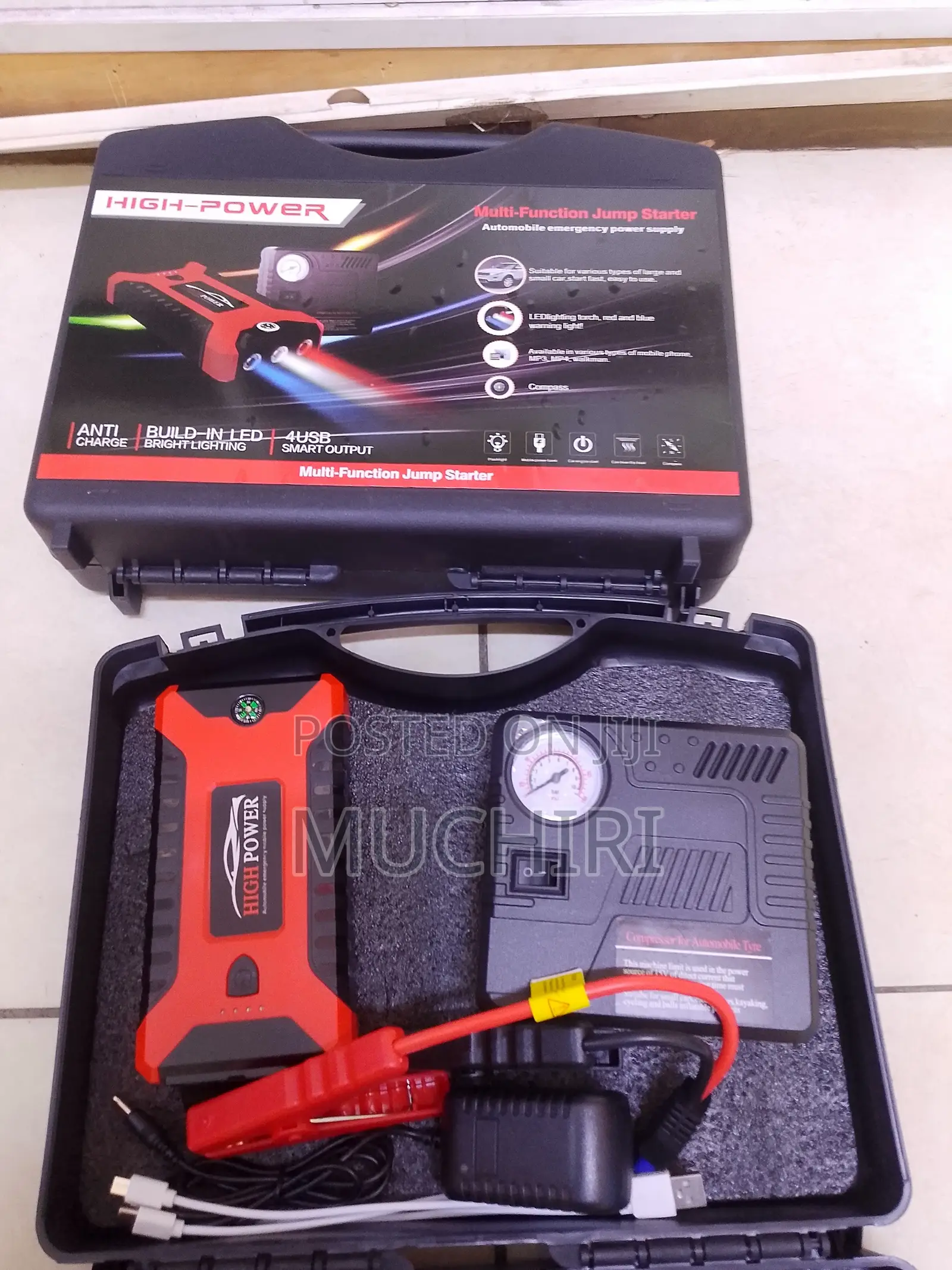 Multi-Function Car Jump Starter and Tyre Inflator