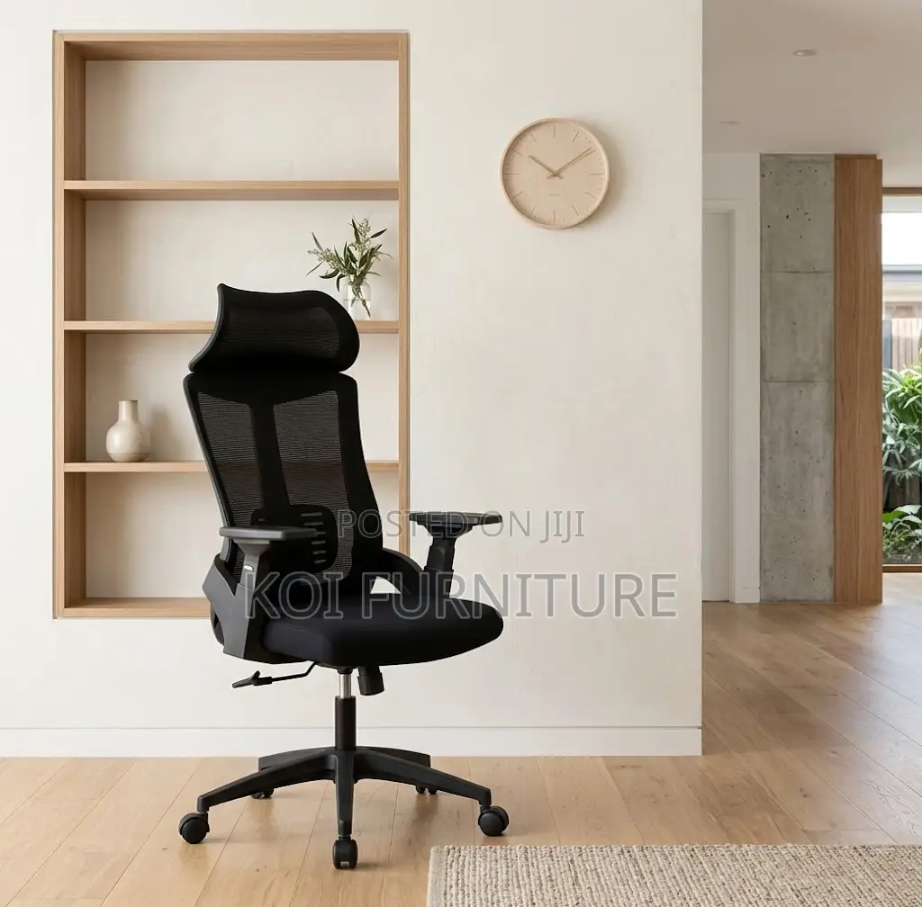 Office Chair; Ergonomic Lammar Fabric Executive Seat