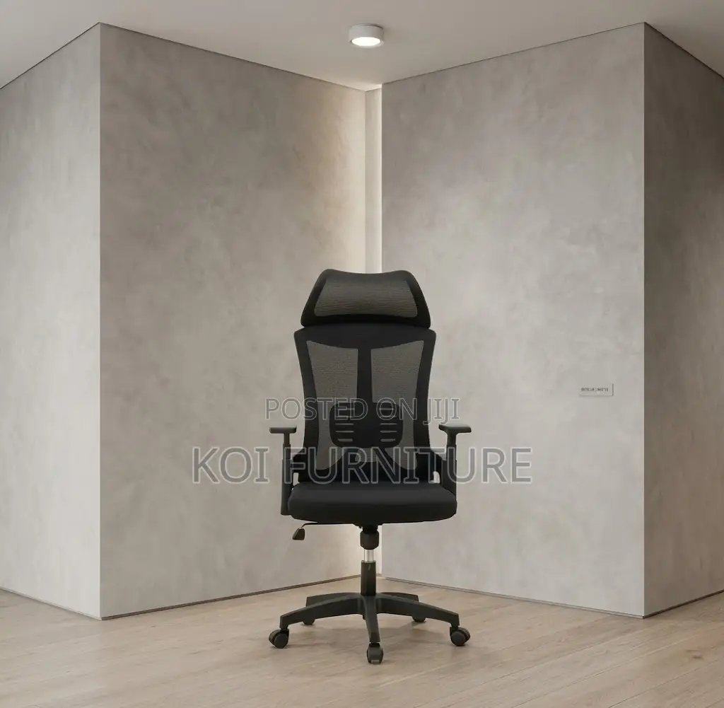 Office Chair; Ergonomic Lammar Fabric Executive Seat
