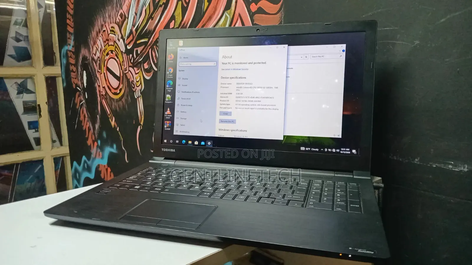 Laptop Toshiba 4GB Intel Celeron HDD 500GB
