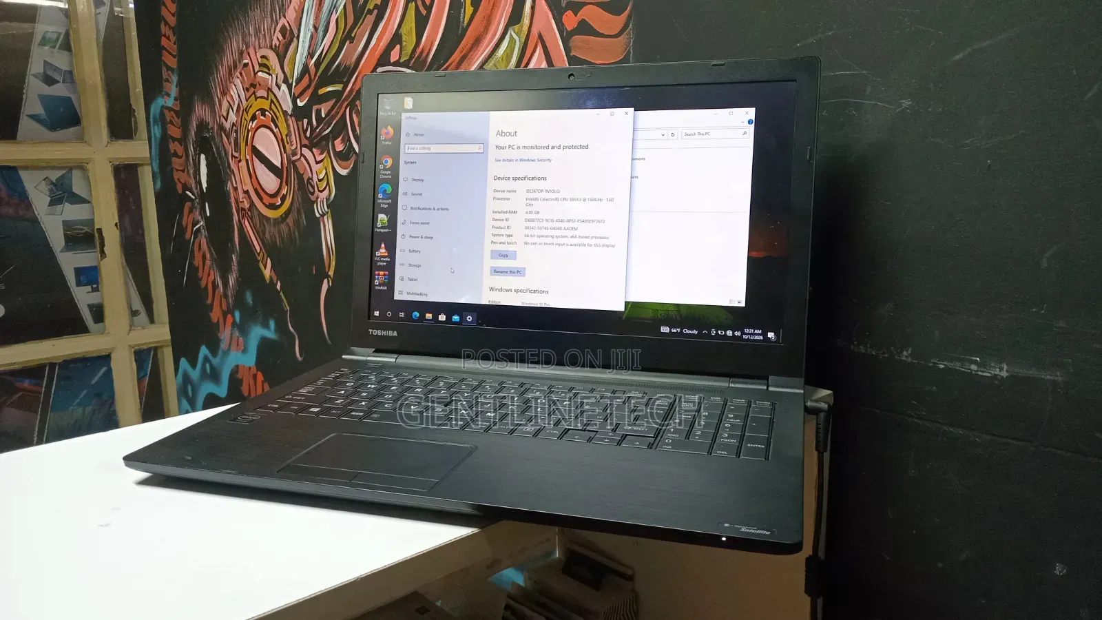 Laptop Toshiba 4GB Intel Celeron HDD 500GB