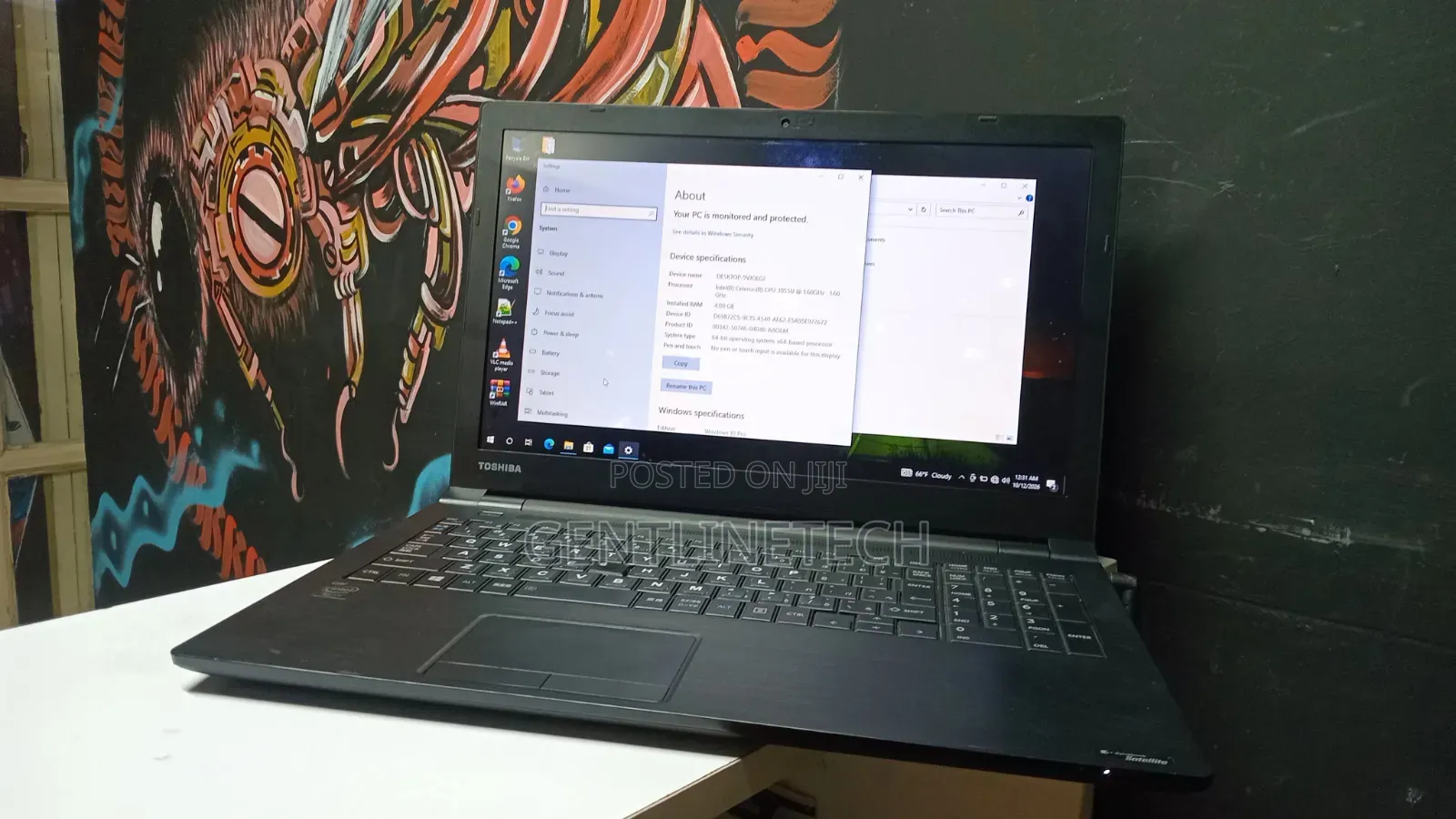 Laptop Toshiba 4GB Intel Celeron HDD 500GB