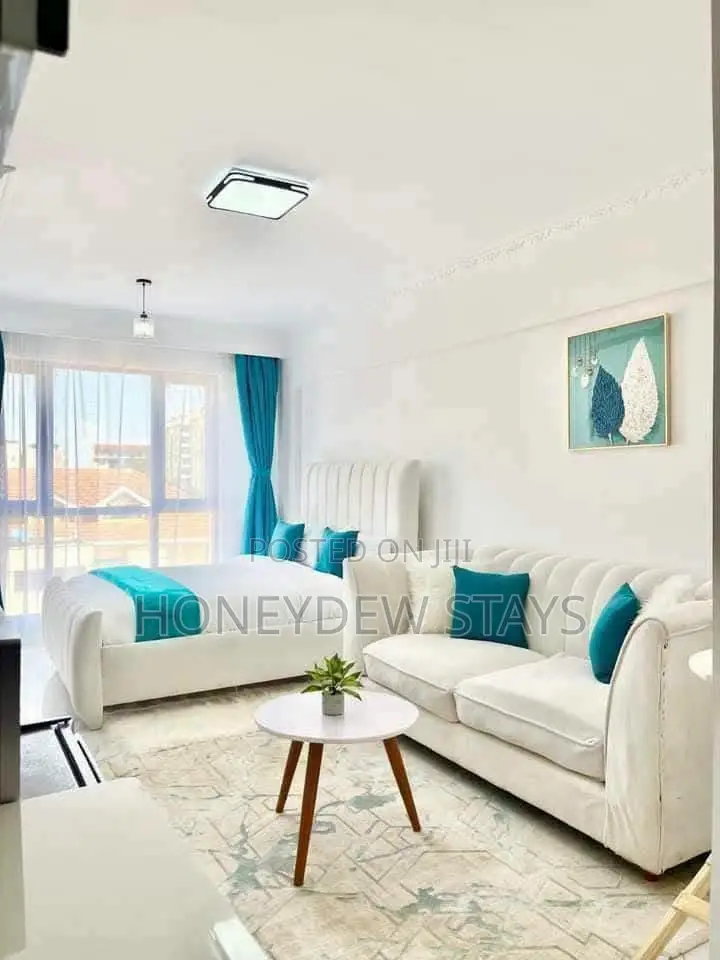 Furnished Studio Apartment in Kilimani Wood Avenue for Airbnb Stays