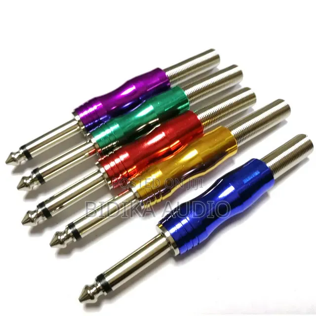 6.35mm 1/4\" Colored Mono Audio Plug Audio Connectors Product