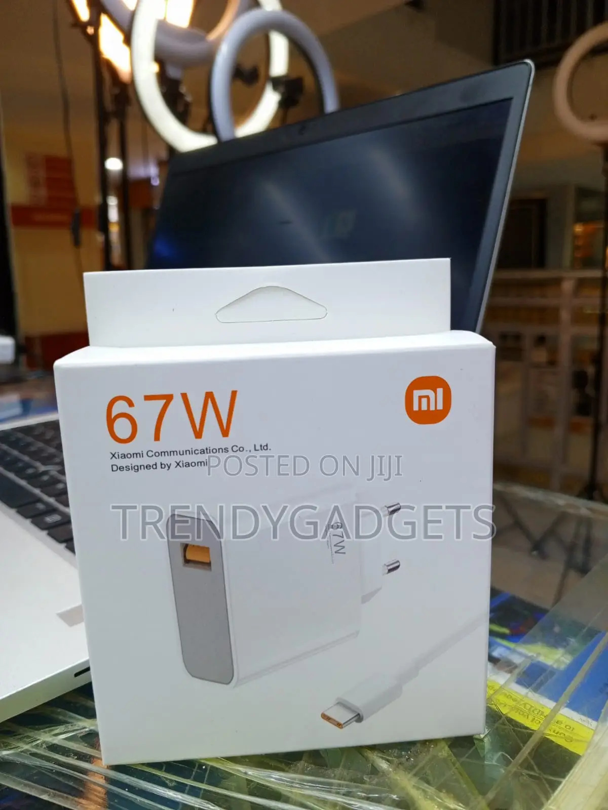 67W Fast Charger for Xiaomi Redmi POCO With Charging Cable
