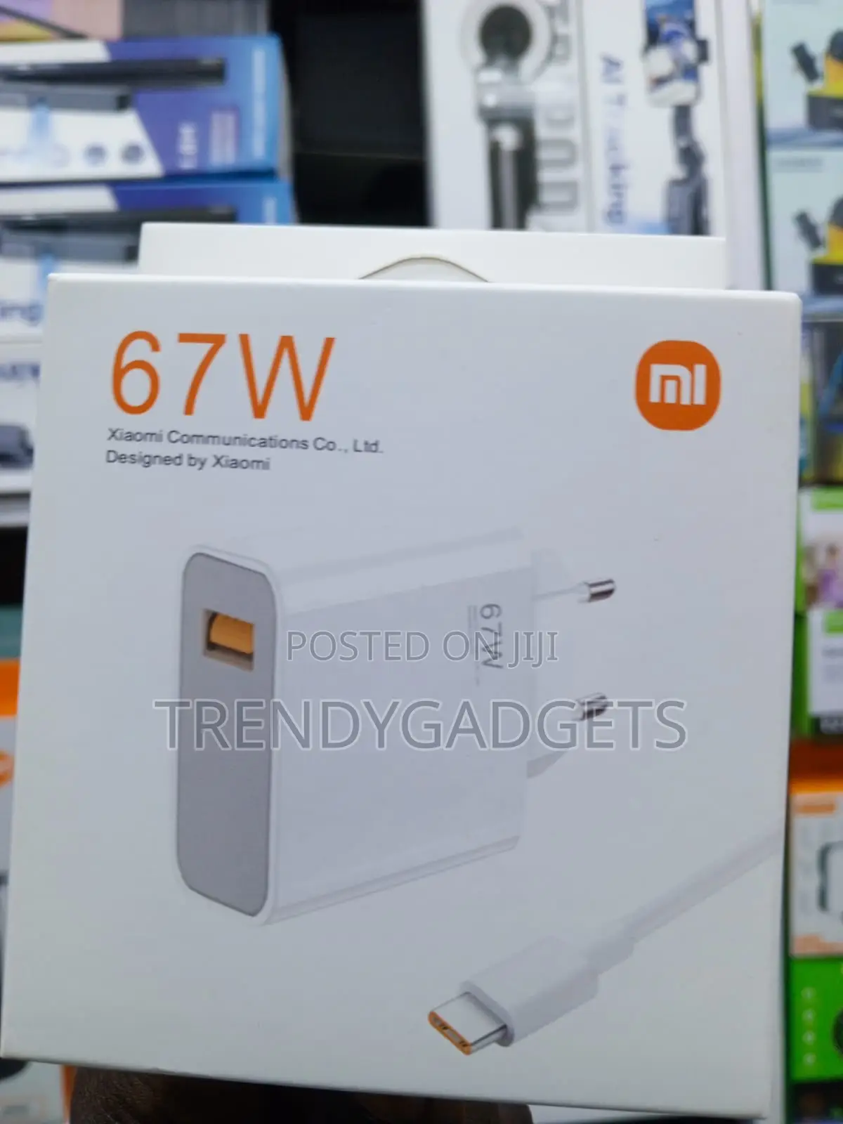 67W Fast Charger for Xiaomi Redmi POCO With Charging Cable