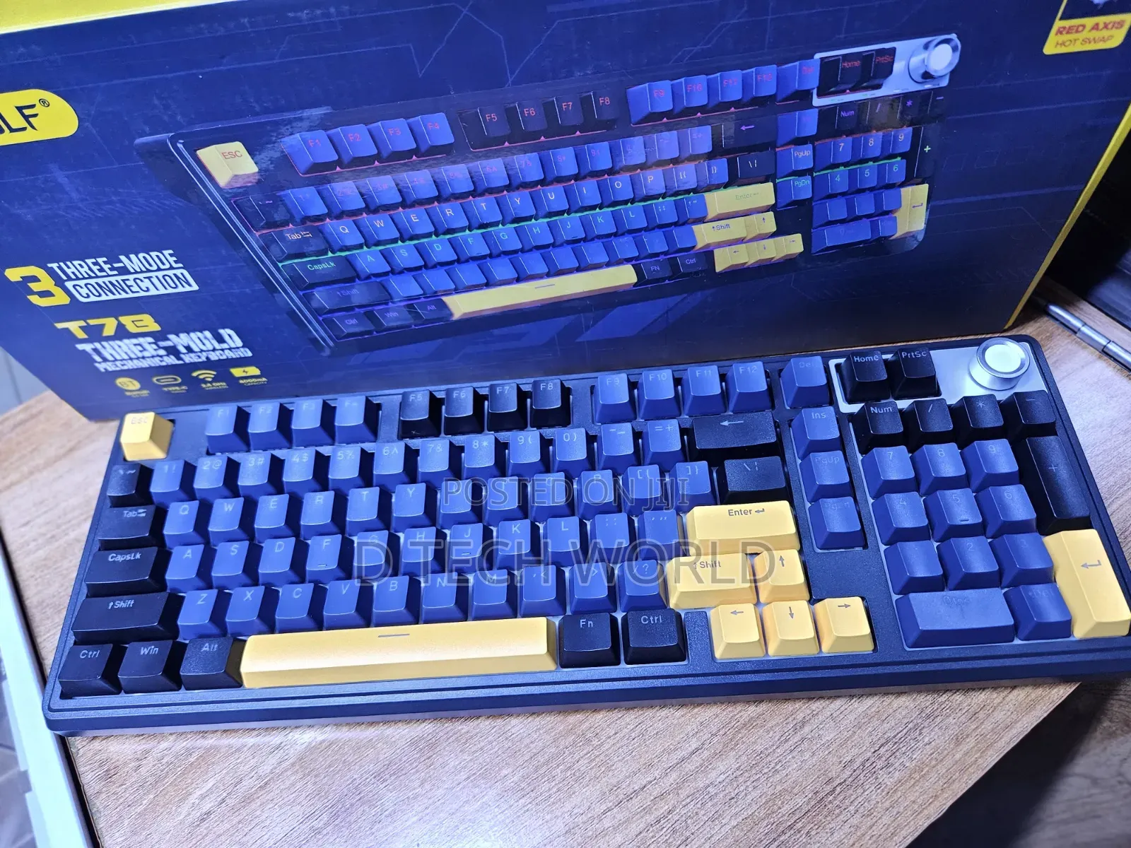 T-Wolf T70 Three-Mode Gaming Keyboard