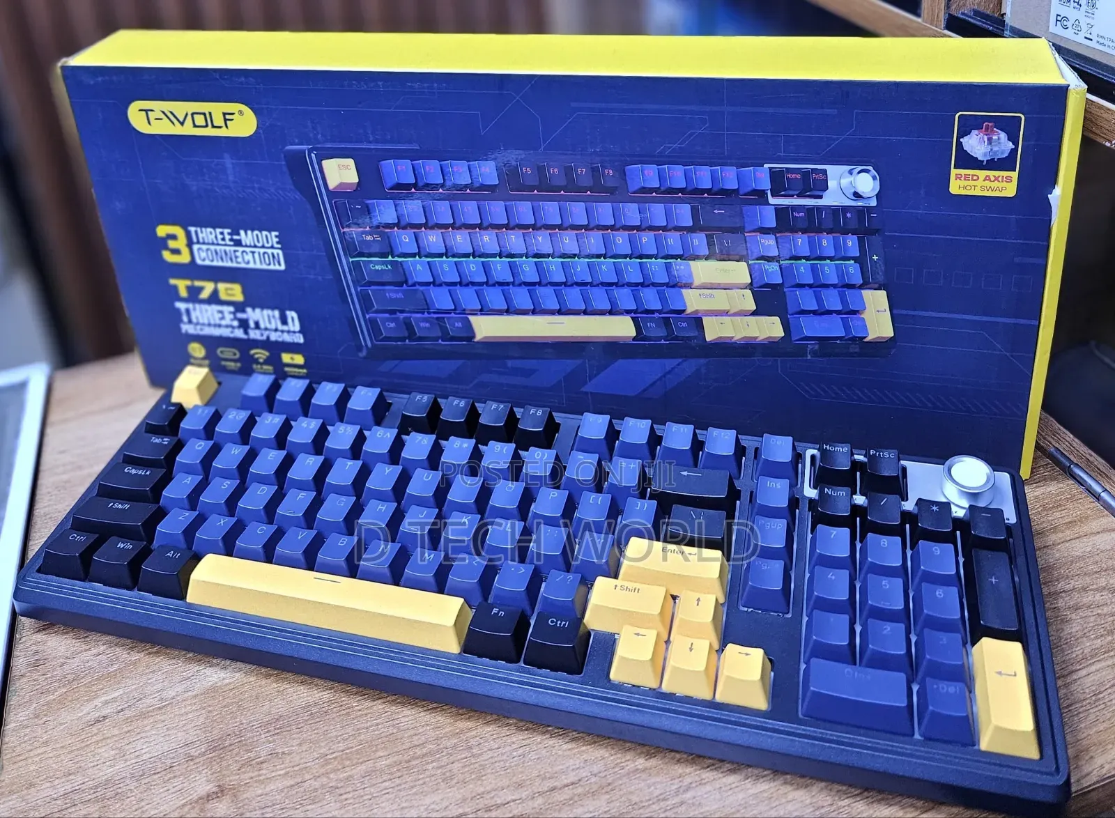 T-Wolf T70 Three-Mode Gaming Keyboard