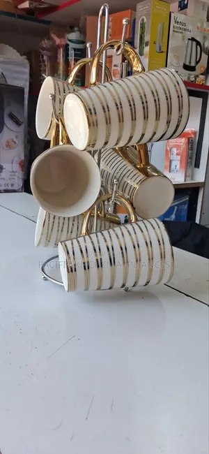 Ceramic Gold Ring Mugs